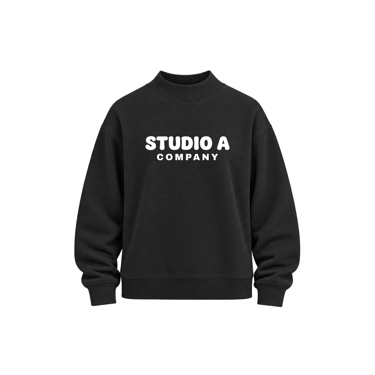 Women's Fleece Mock Neck - BLACK