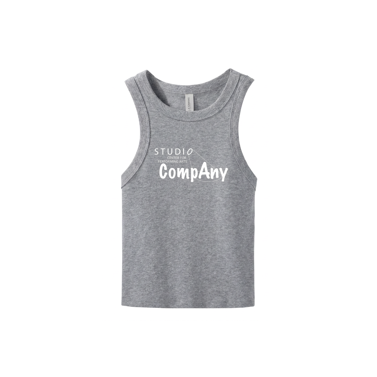 Women's Micro Rib Racer Tank - GREY