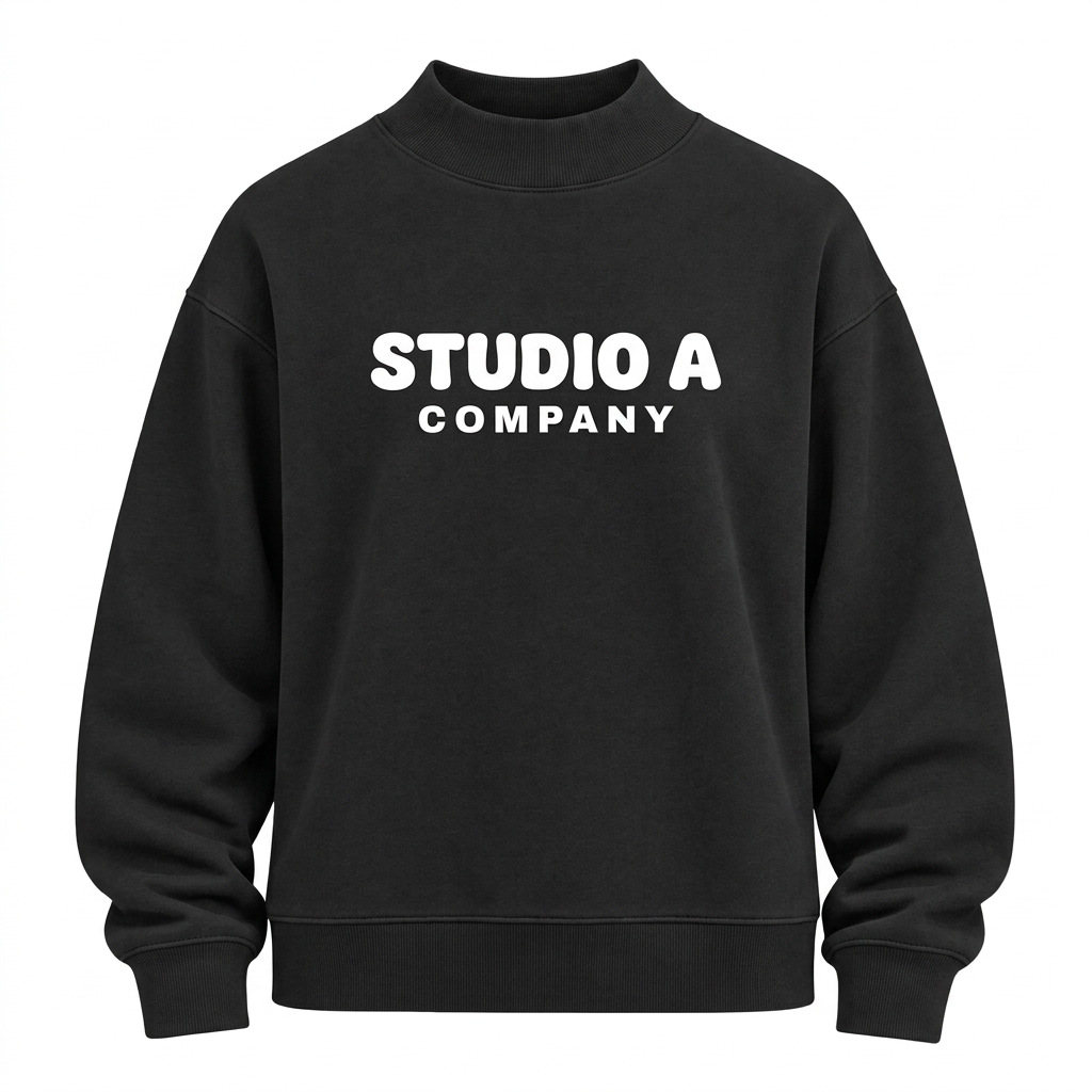 Women's Fleece Mock Neck - BLACK