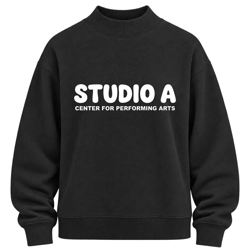 Women's Fleece Mock Neck - BLACK