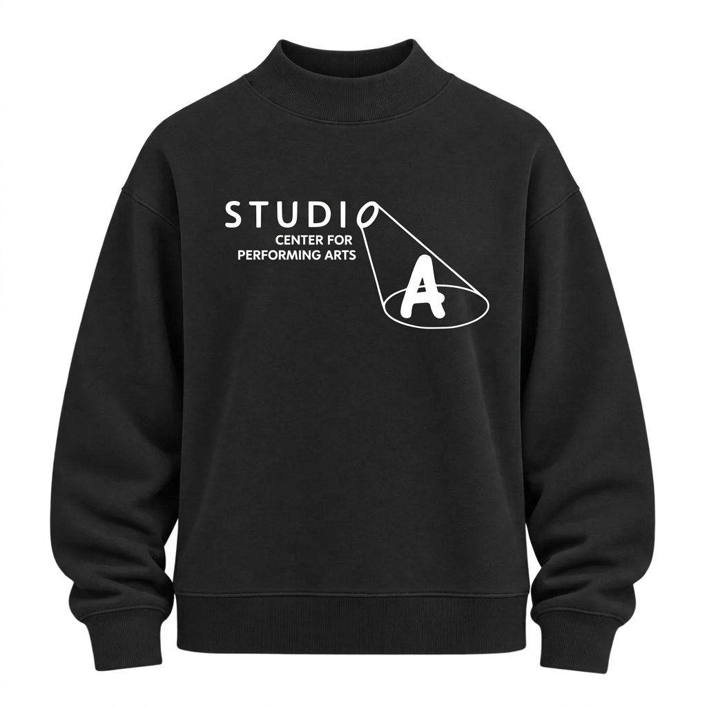 Women's Fleece Mock Neck - BLACK