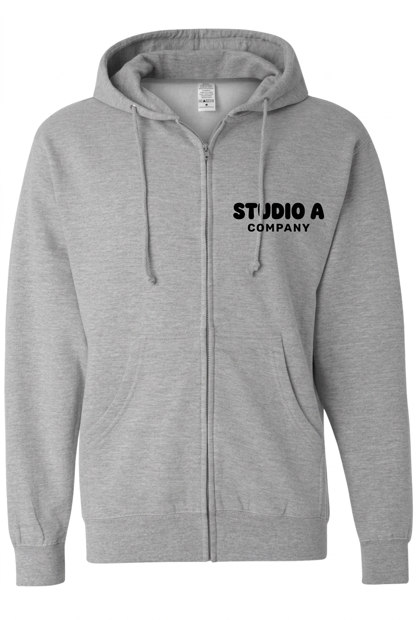 Unisex Full Zip - GREY