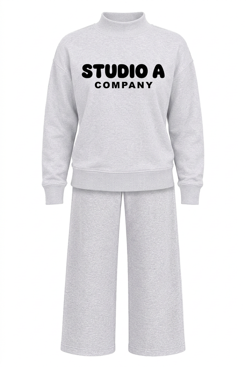 Matching J America mock neck and Dream Pants outfit